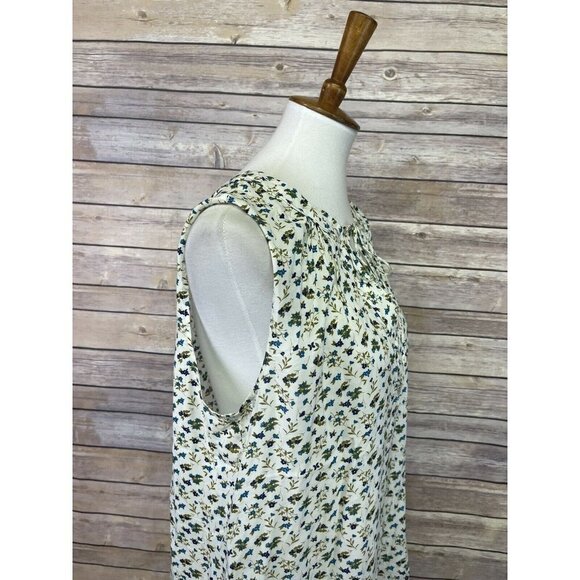Old Navy Large Floral Peasant Style Top Cottage Core Sleeveless Blouse Boho - Picture 8 of 10